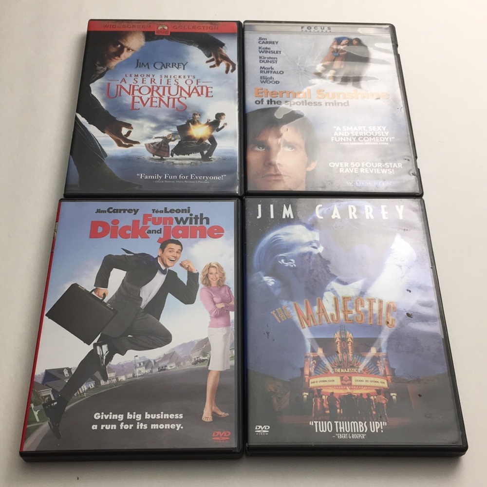 Jim Carrey DVD Movie Bundle